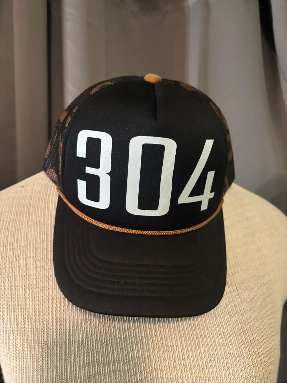 304 Black and Tan Trucker Hat